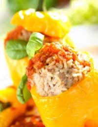 Leftover Rice Leftovers Stuffed Peppers